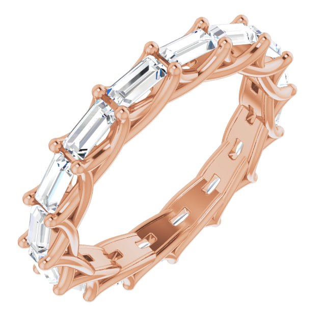 2.24 ct. Straight Baguette Diamond Eternity Band-VIRABYANI